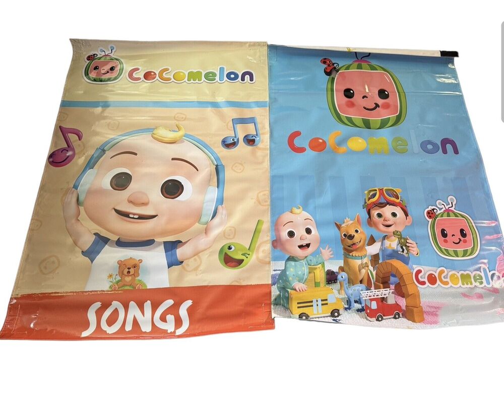 Cocomelon Character Party Banners For Jumpers Bounce House Lot Of 2 Characters